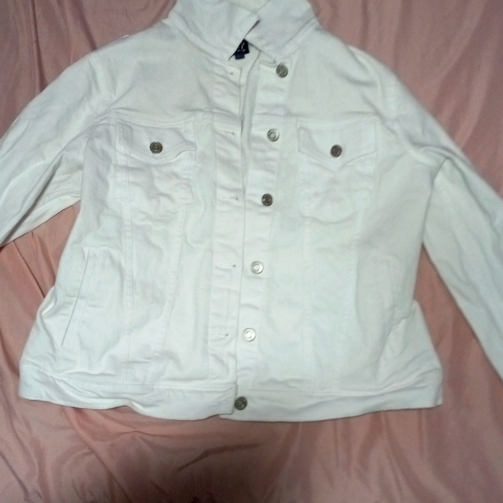 White denim jacket